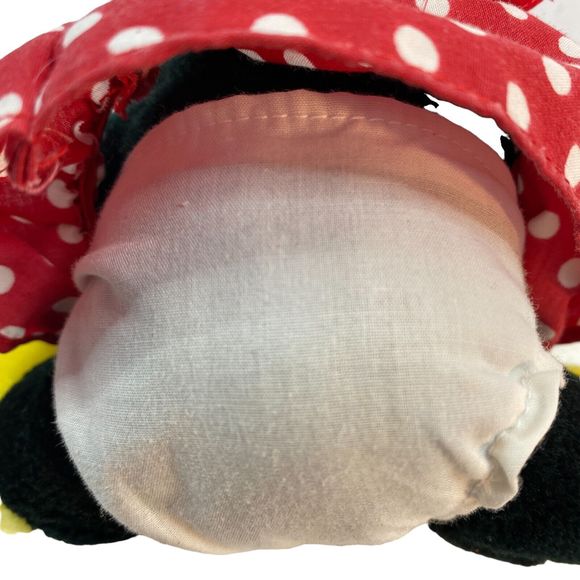 Disneyland Vintage Minnie Mouse Plush Red Polka Dot Dress Walt Disney World - Picture 9 of 9